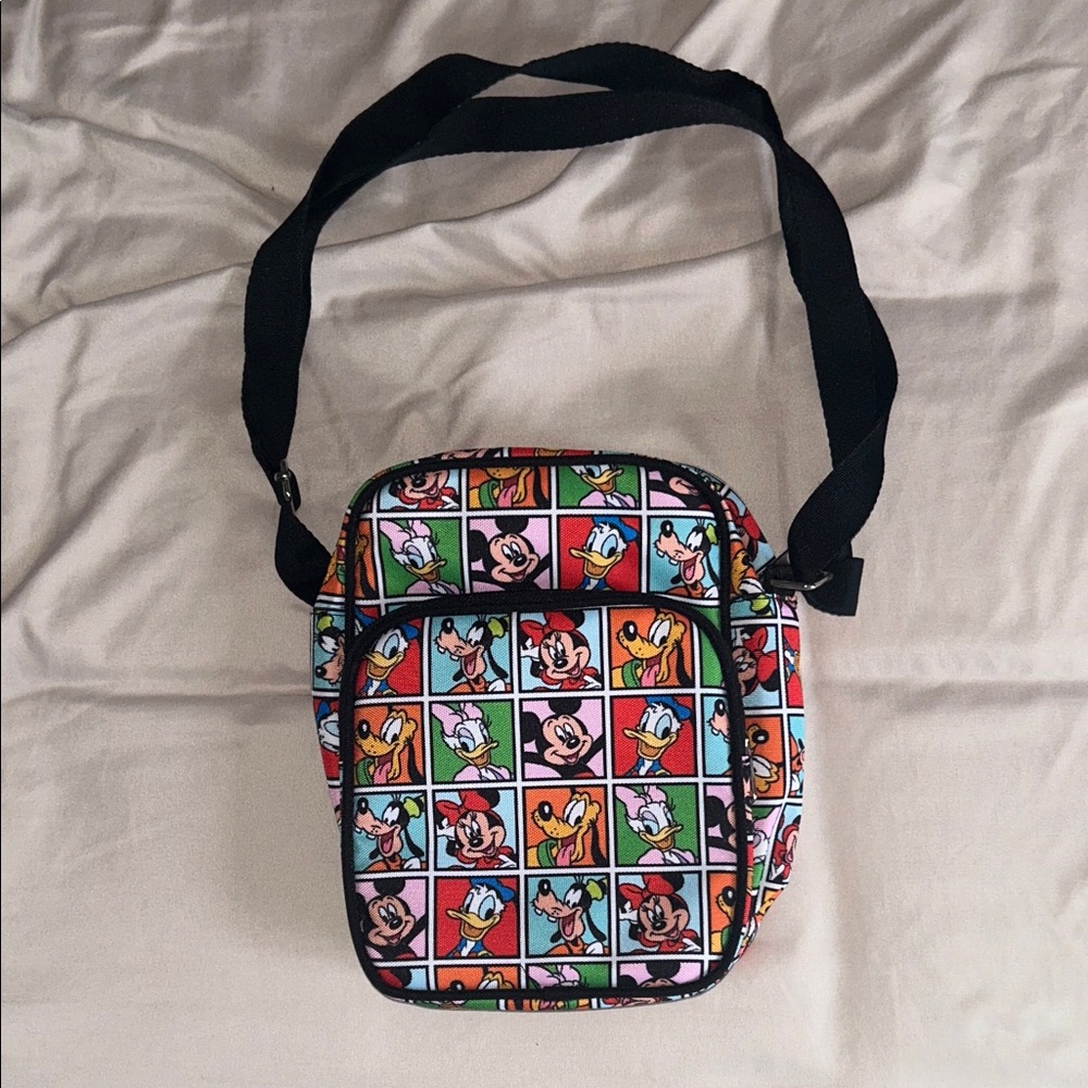 Disney Multicolor Character Print Crossbody Bag